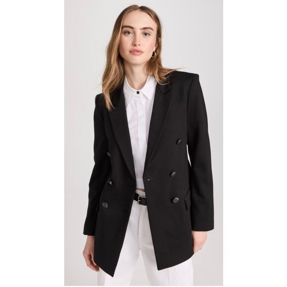 rag & bone Jackets & Blazers - Rag & Bone Warren Black Double Breasted Blazer
